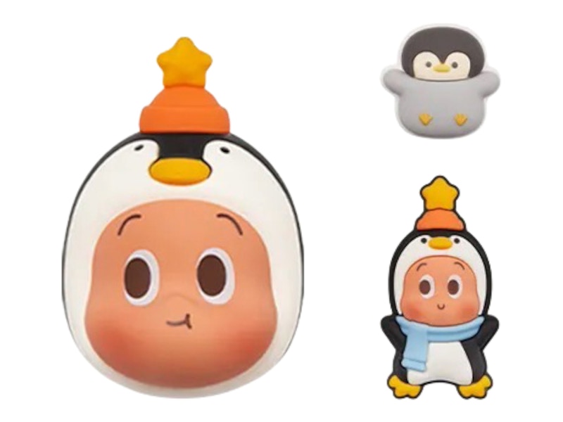 Pop Mart POP BEAN Fluffy & Cozy Series Twinkle Twinkle Cozy Penguin Decorative Charm