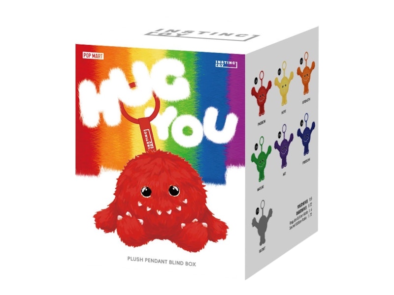 Pop Mart Instinctoy Hug You Series Plush Pendant Single Blind Box