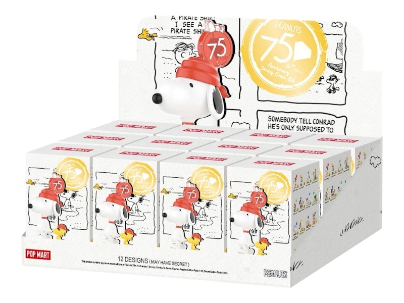 Pop Mart Peanuts 75th Anniversary Snoopy Comic Life Series Figures Sealed Case (12 Blind Box)