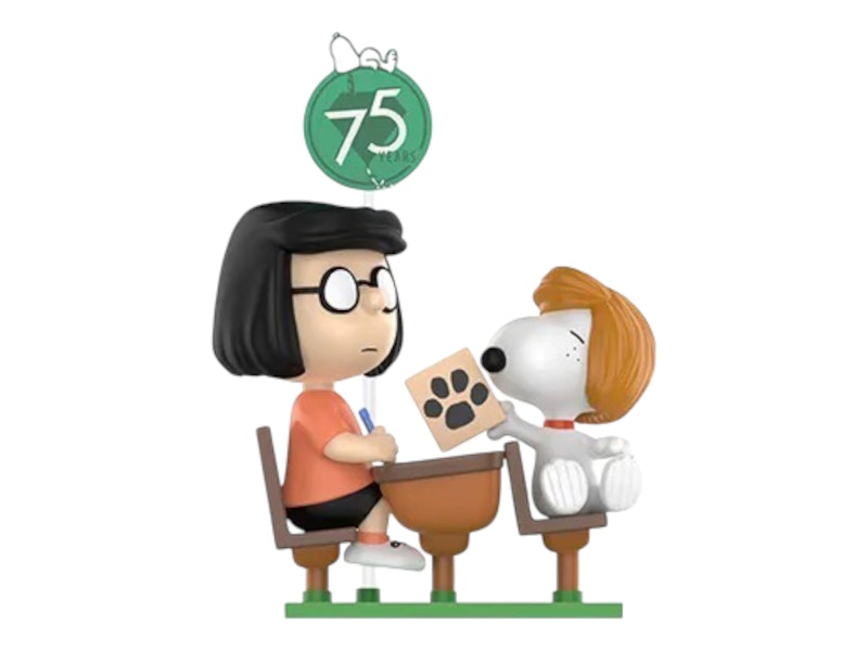 Pop Mart Peanuts 75th Anniversary Snoopy Comic Life Series Straight-A Student Figure