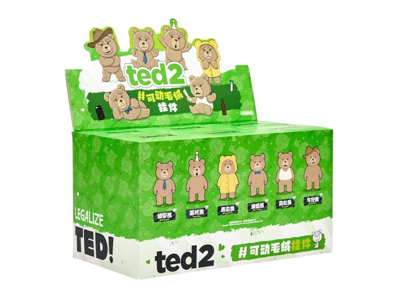 Pop Mart Pop Mart Ted2 Teddy Bear Action Plush Pendant Series Sealed Case (6 Blind Box)
