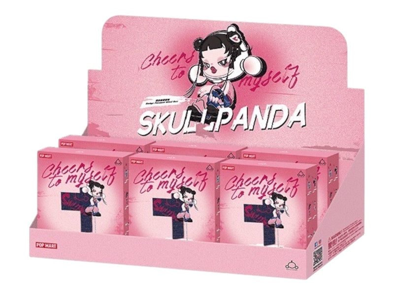 Pop Mart SKULLPANDA Cheers to Myself Series Badge Pendant Sealed Case (6 Blind Box)