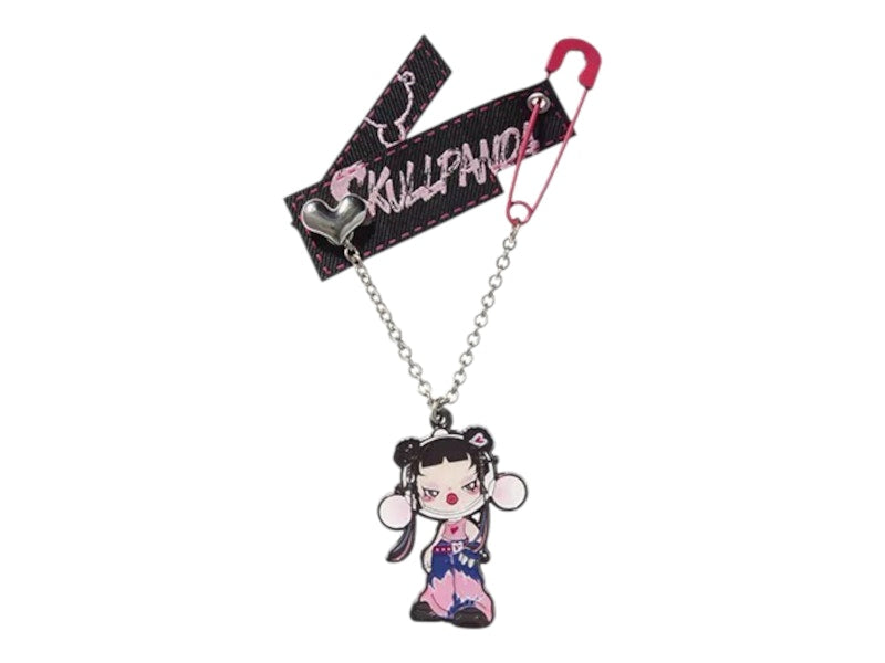 Pop Mart SKULLPANDA Cheers to Myself Series Badge Pendant Silent Black Badge Pendant