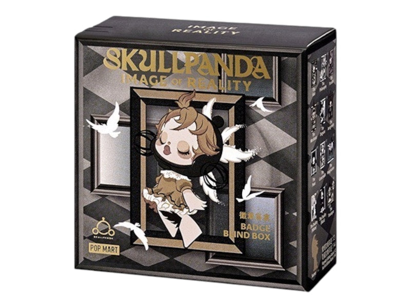 Pop Mart SKULLPANDA Image Of Reality Series Badge Single Blind Box