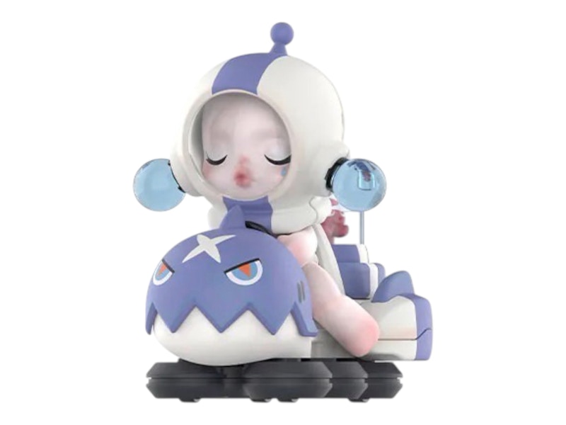 Pop Mart SKULLPANDA Laid Back Tomorrow Series Blue Water Shortcut Figure