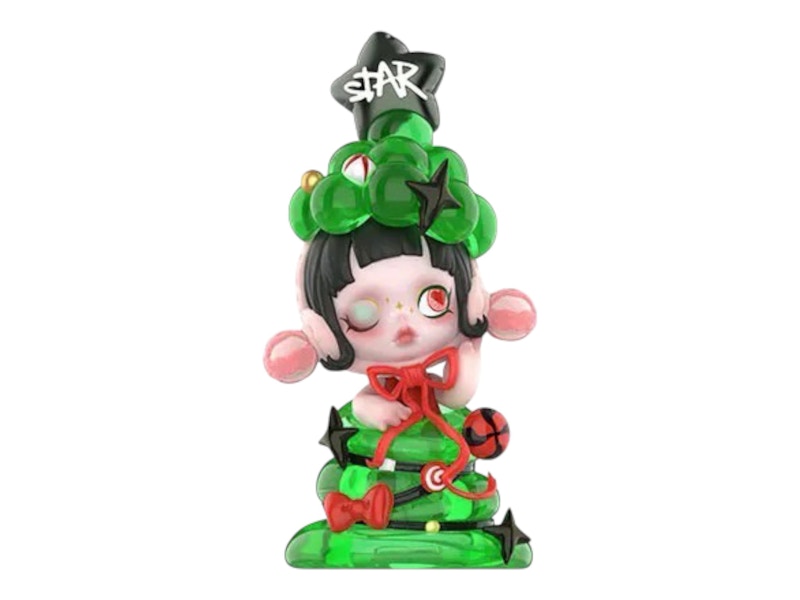 Pop Mart SKULLPANDA Tell Me What You Want Series Getting Dressed (Green) Figure