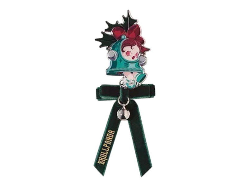 Pop Mart SKULLPANDA Tell Me What You Want Series Jingle All the Way (Green) Pendant