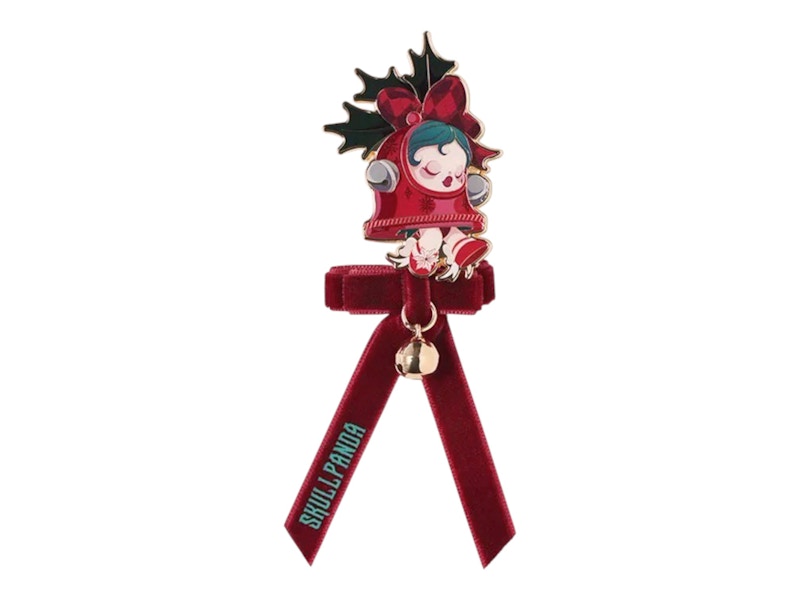 Pop Mart SKULLPANDA Tell Me What You Want Series Jingle All the Way (Red) Secret Edition Pendant