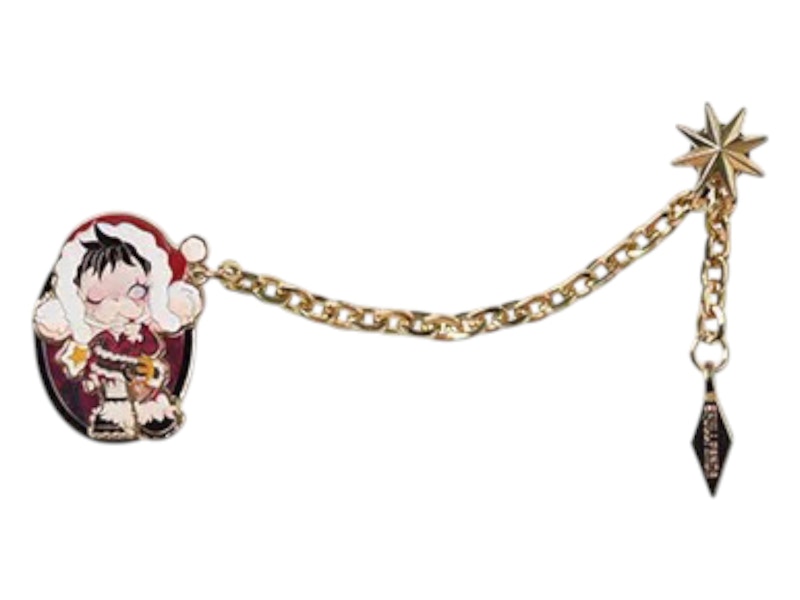 Pop Mart SKULLPANDA Tell Me What You Want Series Still on the Job (Gold) Pendant