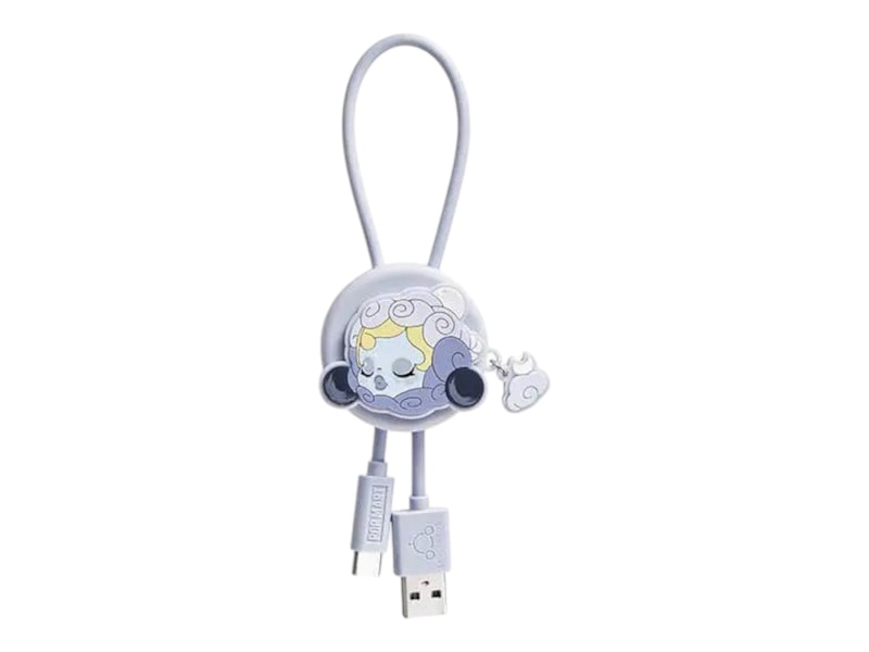 Pop Mart SKULLPANDA The Ink Plum Blossom Series Line The Moon iPhone Cable