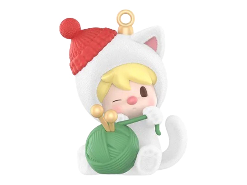 Pop Mart Sweet Bean Your Exclusive Holiday Series Kitten and Yarn Ball Figure