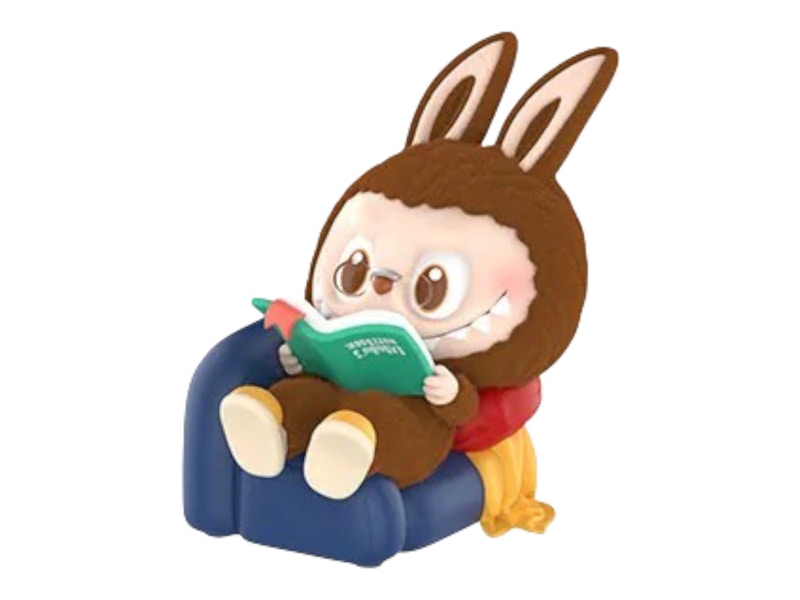 Pop Mart THE MONSTERS Labubu 1:00 A.M. Series Reading Time Figure