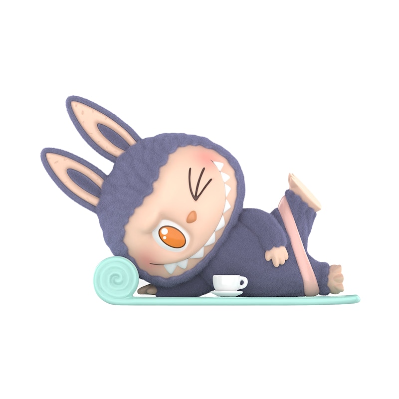 Pop Mart THE MONSTERS Labubu Lazy Yoga Series Americano Figure