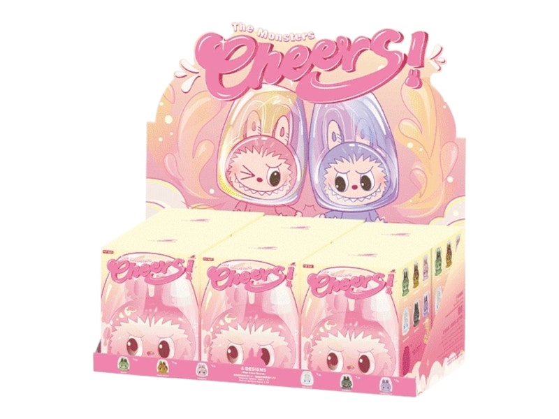 Pop Mart The Monsters Cheers Series Double-Walled Glass Sealed Case (6 Blind Box)
