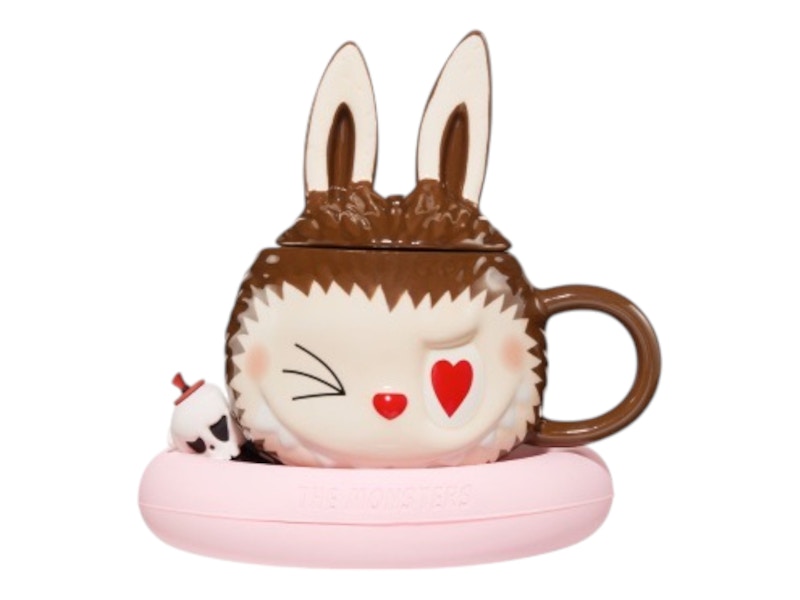 Pop Mart The Monsters Labubu Catch Me If You Like Me Series TV Set Ceramic Cup