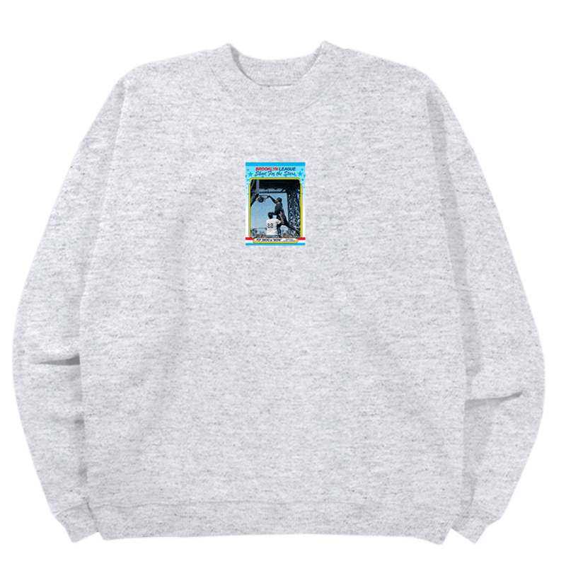 Pop Smoke Trading Card Crewneck Heather Grey