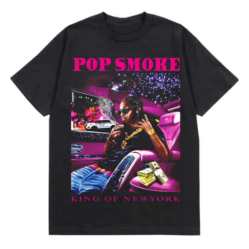 Pop Smoke x Vlone King Of NY T-shirt Black