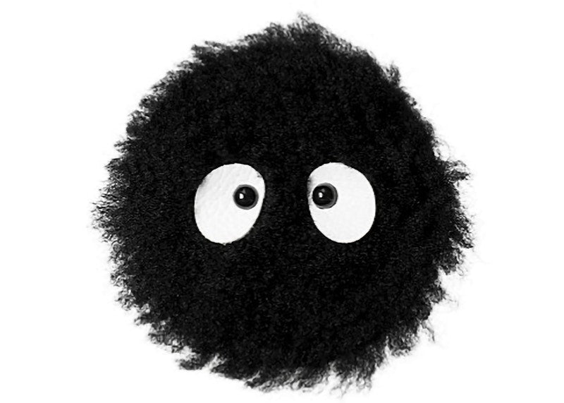Porter x My Neighbor Totoro Pitch-Black Blackie Polar Fishing Wear Badge Black