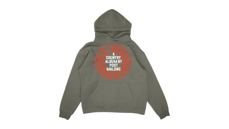 Post Malone A Country Album Hoodie Garment Dyed Grey