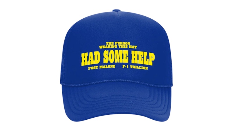 Post Malone I Had Some Help Trucker Hat Blue
