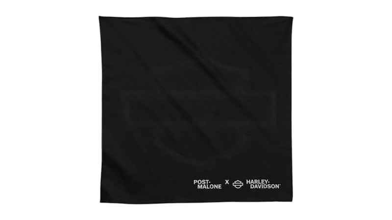 Post Malone x H-D Chrome Malone Bandana Black