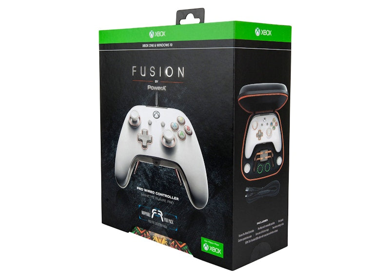 PowerA Xbox One Fushion Pro Wired Controller 1514146-02 White