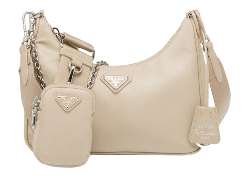 Prada 2005 Shoulder Bag Desert Beige