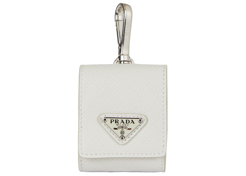 Prada AirPods Case Leather White
