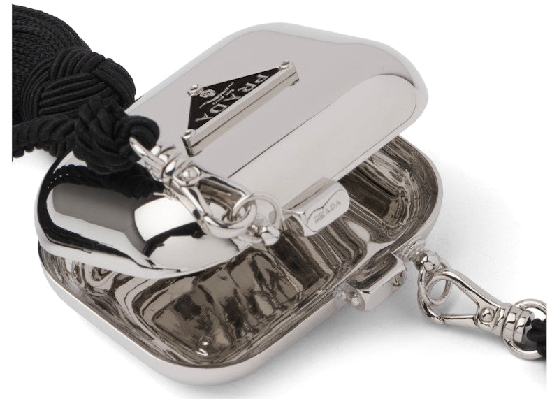 Prada AirPods Pro Necklace Case Steel Gray