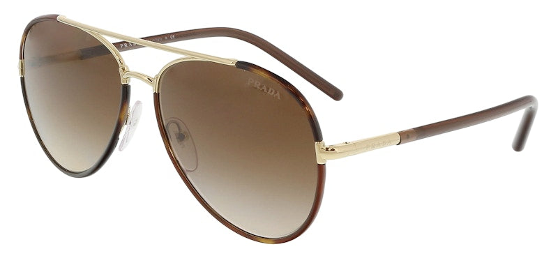 Prada Aviator Sunglasses Havana/Brown (0PR 66XS 2AU6S157)