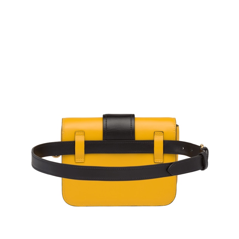 Prada Cahier Belt Bag Yellow