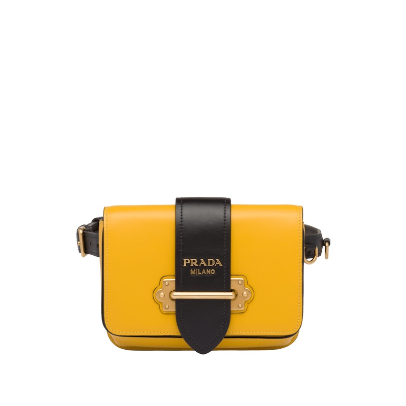 Prada Cahier Belt Bag Yellow