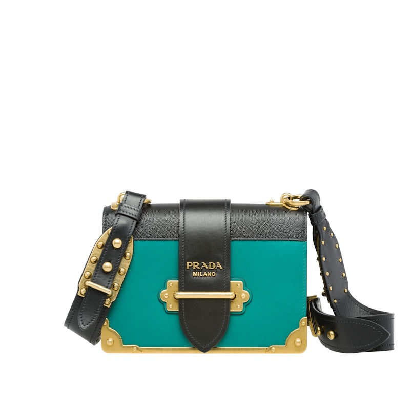 Prada Cahier Blue Green