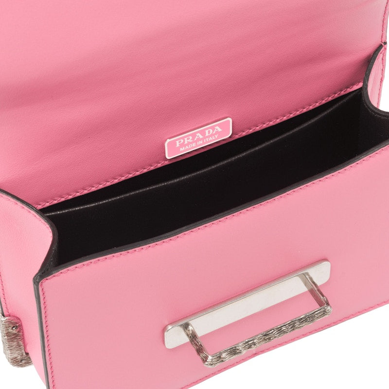 Prada Cahier Crystal Chain Pink