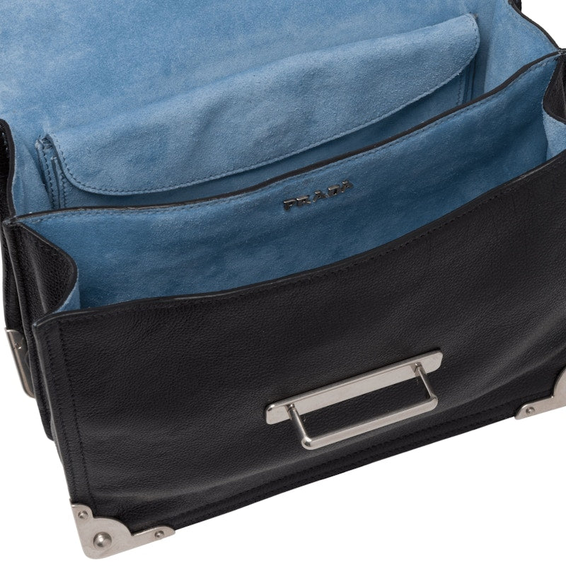 Prada Cahier Silver Black