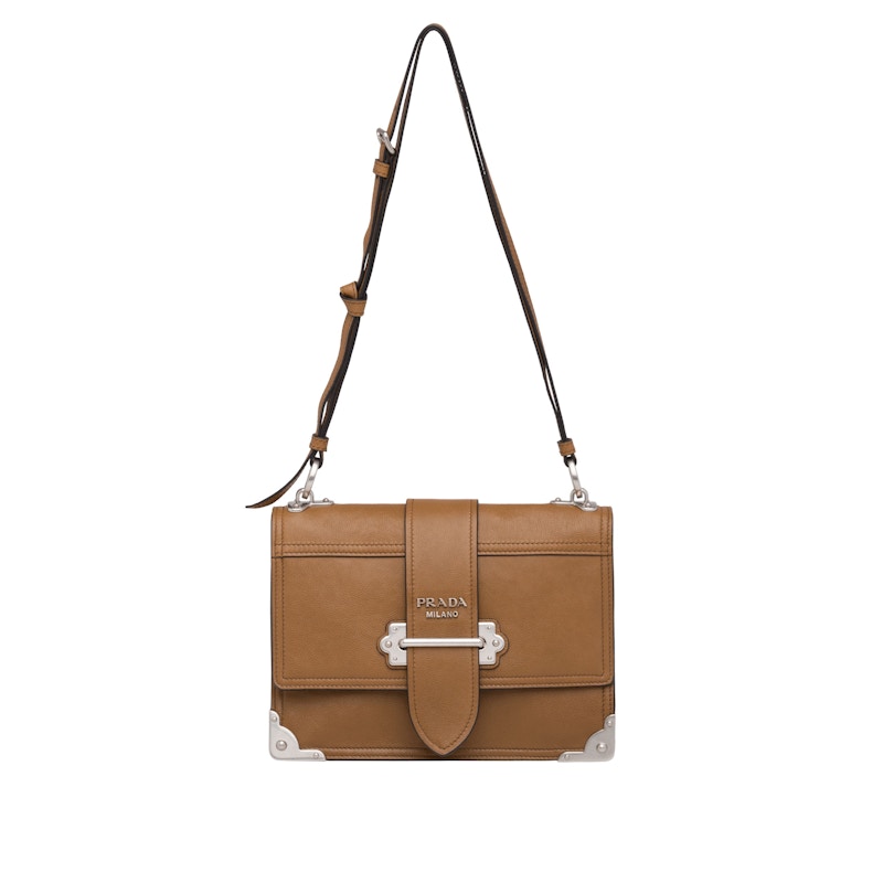 Prada Cahier Silver Brown