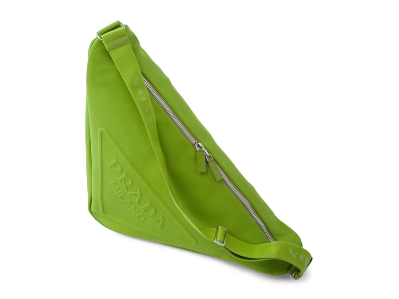 Prada Canvas Triangle Bag Fern Green