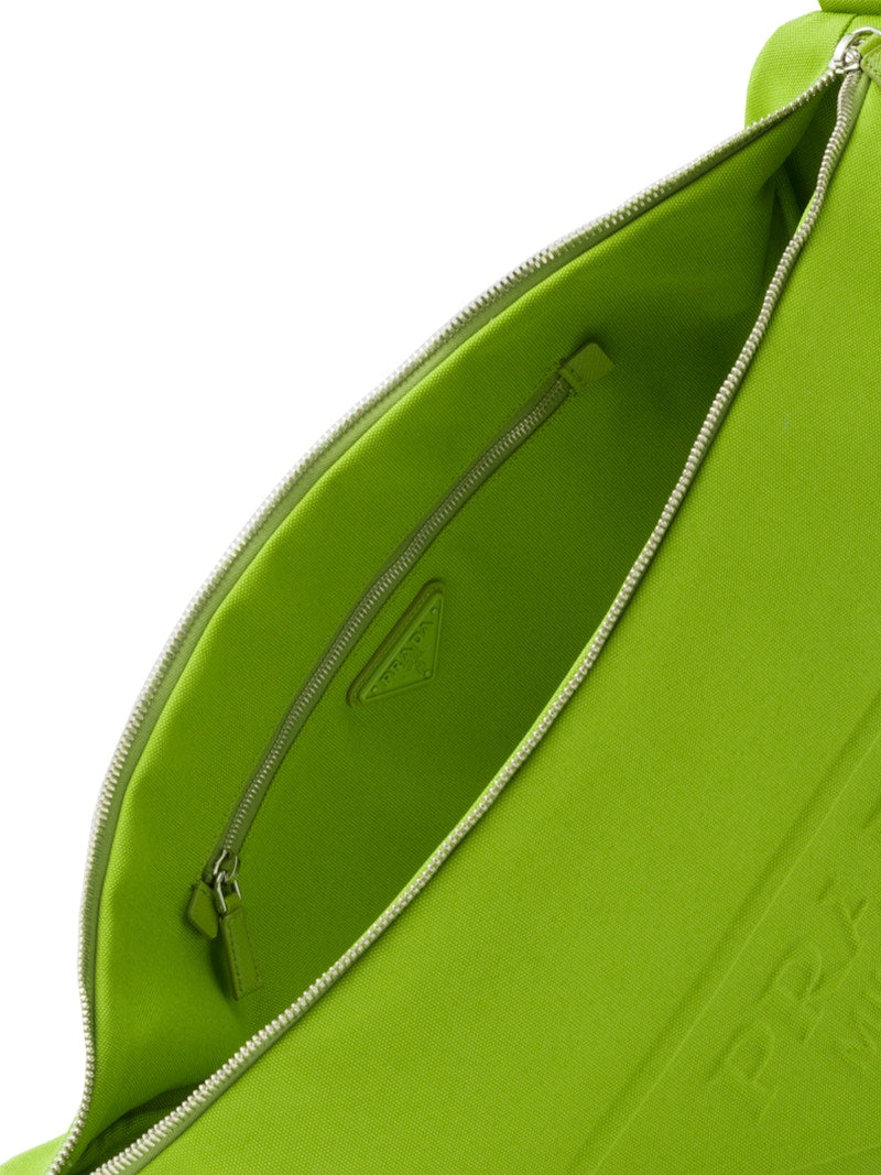 Prada Canvas Triangle Bag Fern Green