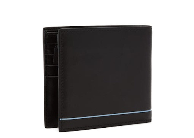Prada City Sport Bifold Wallet Black/Light Blue