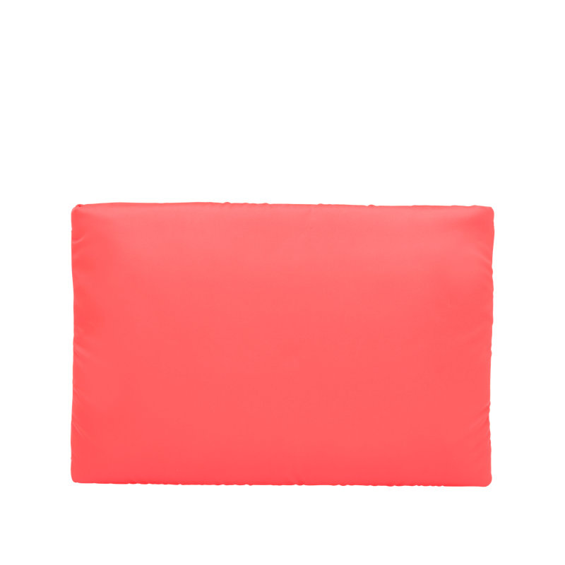 Prada Clutch Padded Nylon Large Orange