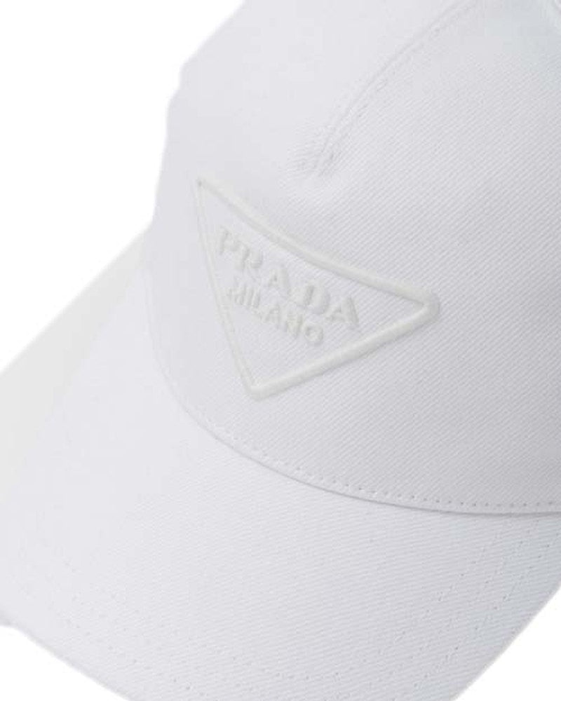 Prada Drill Baseball Cap White