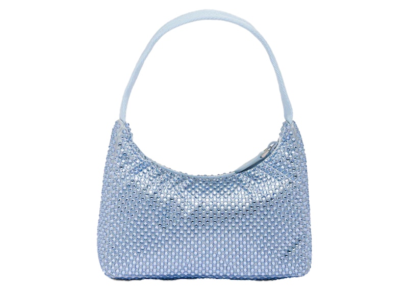 Prada Satin Crystal Mini-Bag Celeste