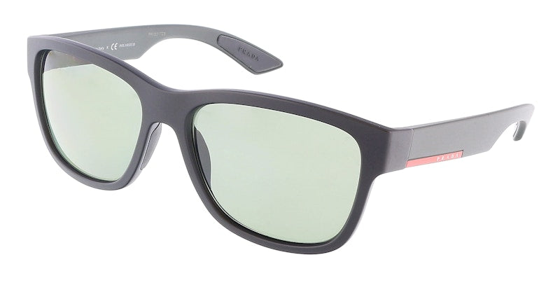 Prada Linea Rossa Rectangle Sunglasses Matte Black (0PS 03QS 1BO5X157)