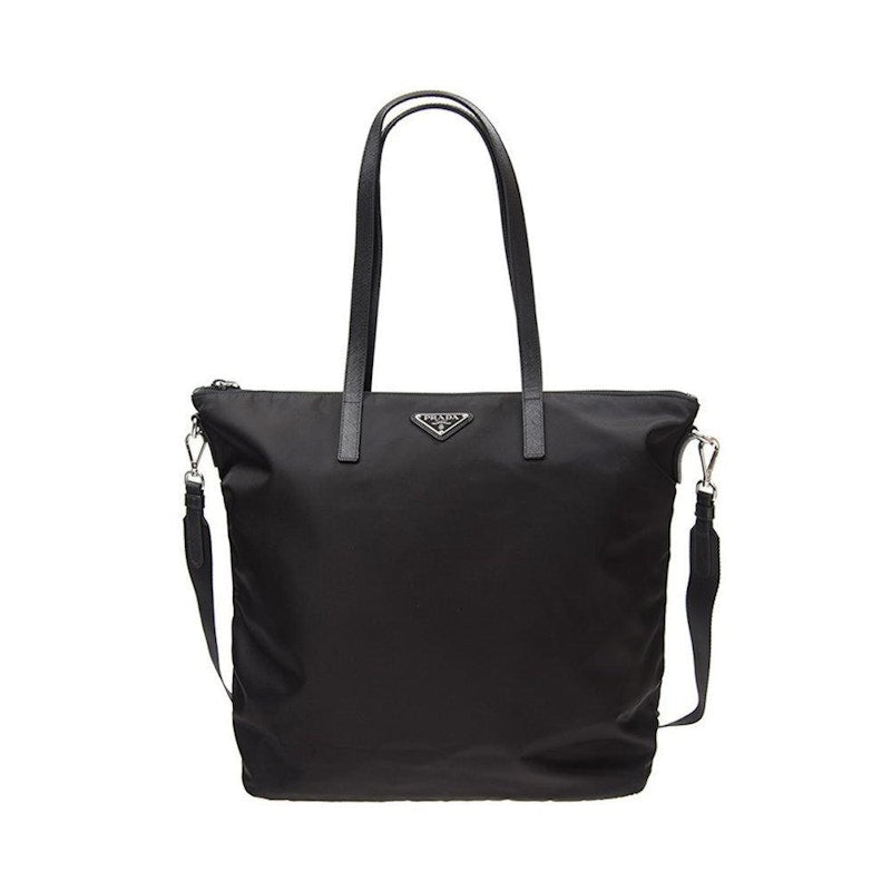 Prada Long Shopping Tote Black