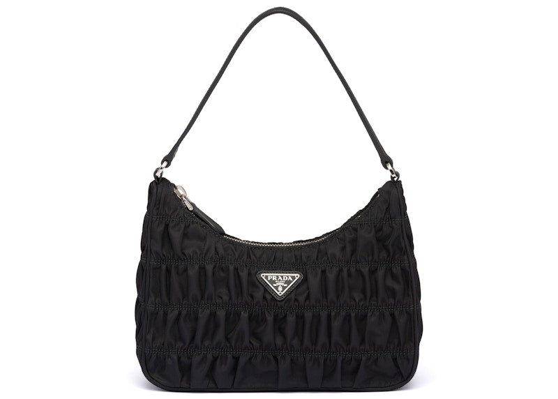 Prada Mini Bag Nylon and Saffiano Leather Black