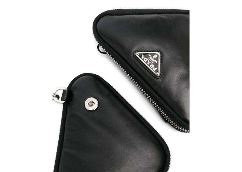 Prada Nappa Triangle Mini Bag Black