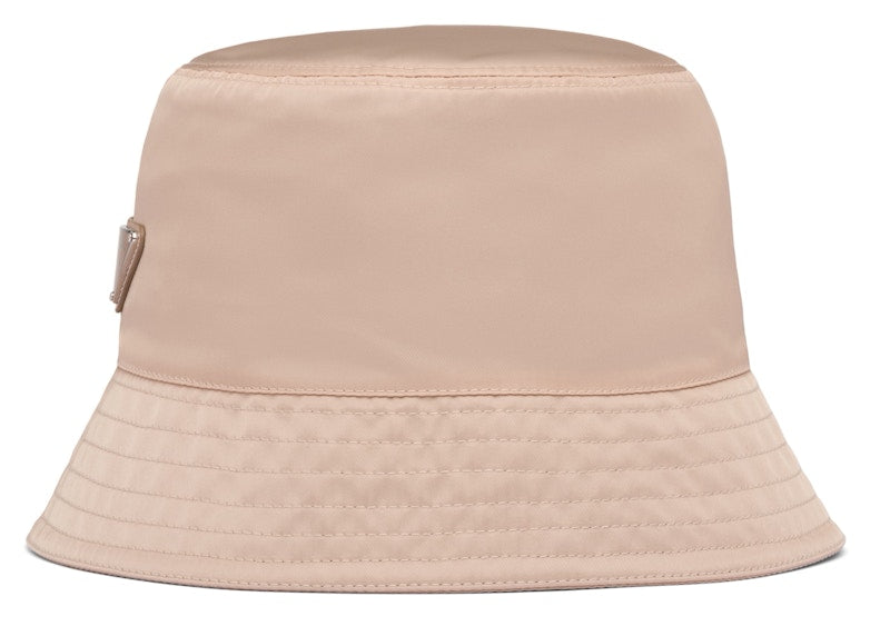 Prada Nylon Bucket Hat Cameo Beige