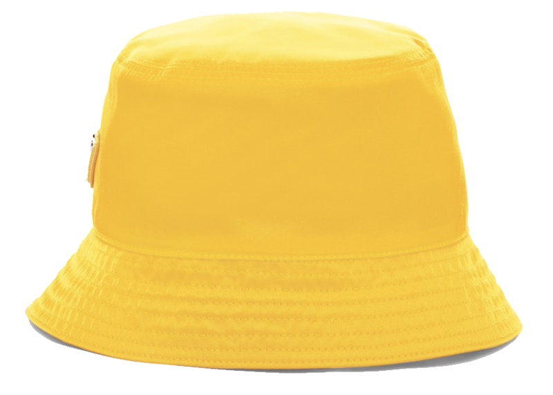 Prada Nylon Bucket Hat Yellow
