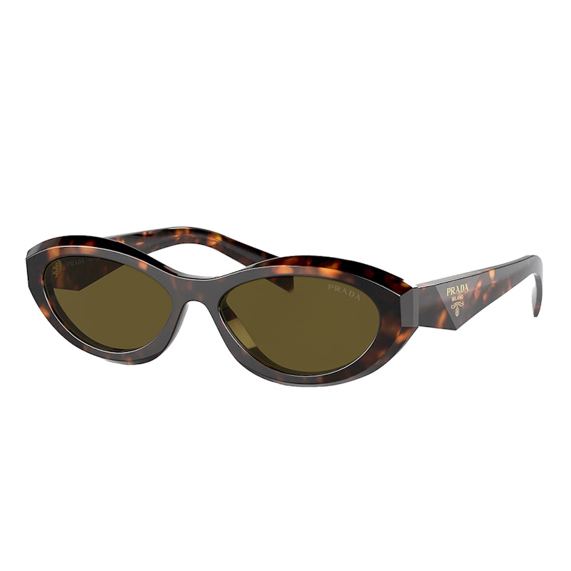 Prada Oval Sunglasses Sage/Honey Tortoise (PR_26ZS_14L09Z_55mm)