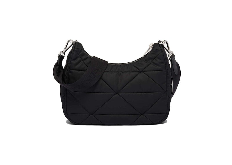 Prada Padded Re-Nylon Shoulder Bag Black
